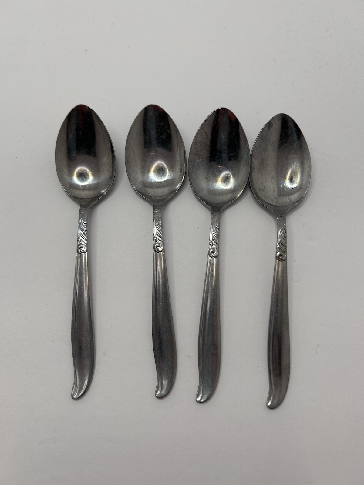 Vintage 1960s ACSONS Stainless JAPAN " Dignity " Flatware Lot Of 4 Spoons