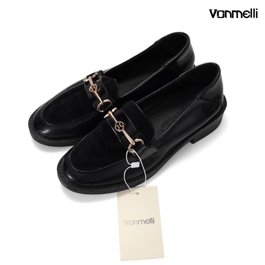 Vonmelli Women's Slip-On Loafer Shoes with Bit Accent