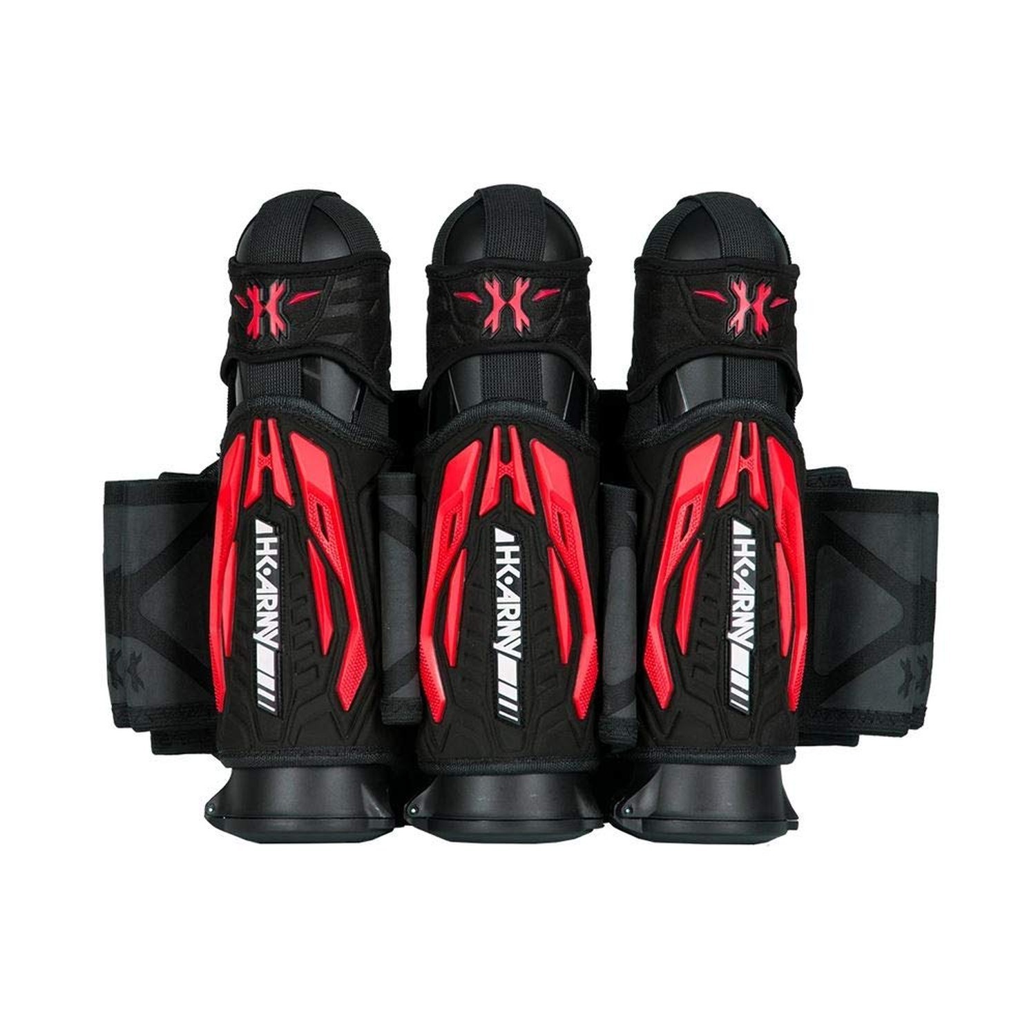 HK Army Zero G 2.0 Paintball Harness 3+2 Pod Pack - Black/Red