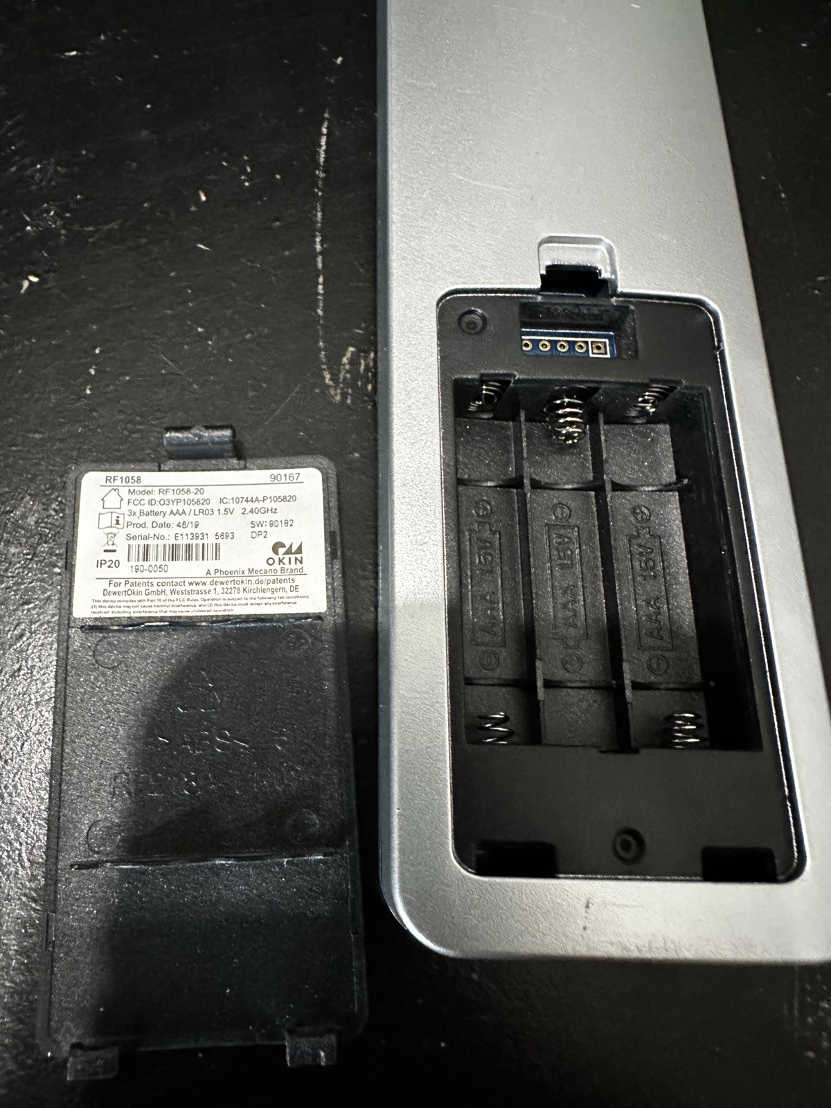 Mattress Firm - Okin - Adjustable Bed Remote Control - RF1058-20 - RF1058