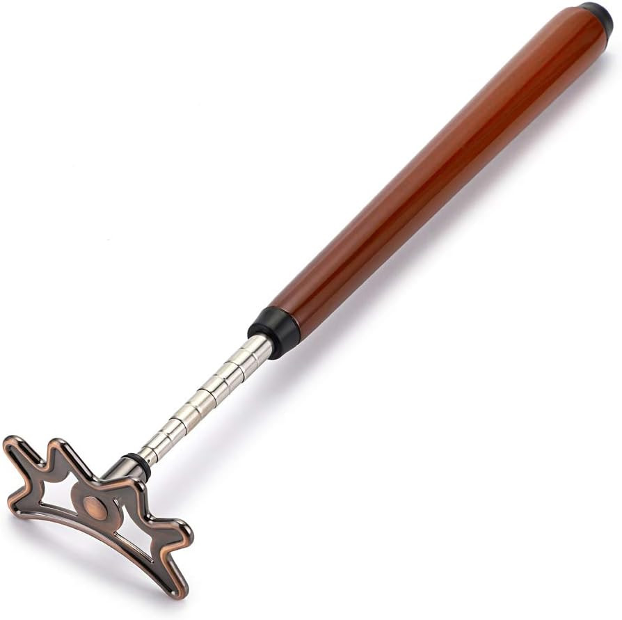 Retractable Billiards Bridge Stick with Removable Bridge Head and Wood Handle, P