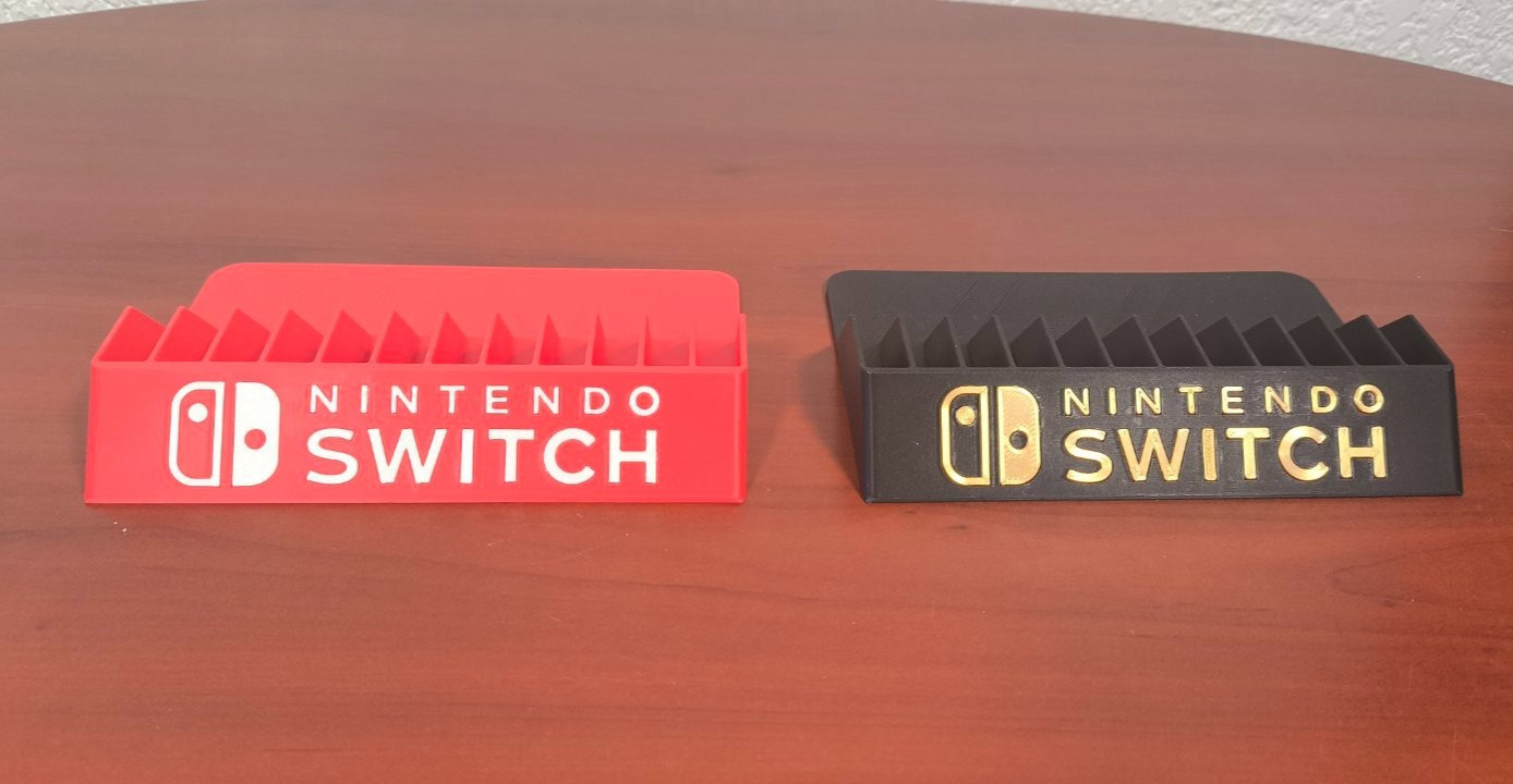 Nintendo Switch VideoGame Case Holder 12 Organizer Display PLA 3D Printed NEW