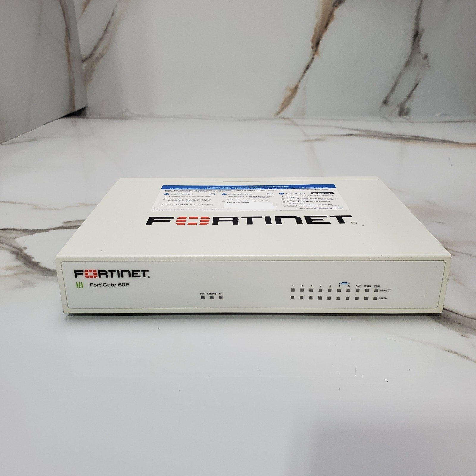 Fortinet FortiGate-60F Network Security Firewall W/ Adaptor