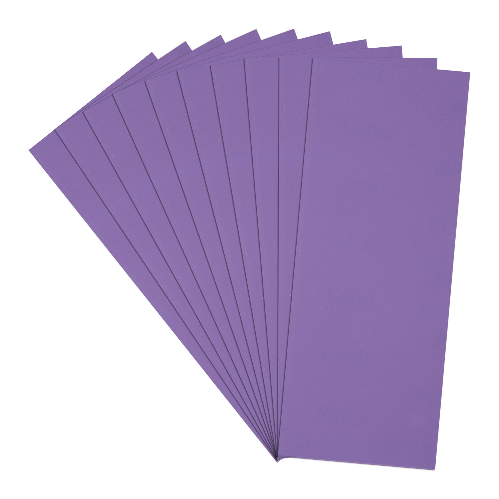 10 Pcs 600 Grit Dry Sandpapers, 3.6 x 9 Inch Sand Papers, Purple