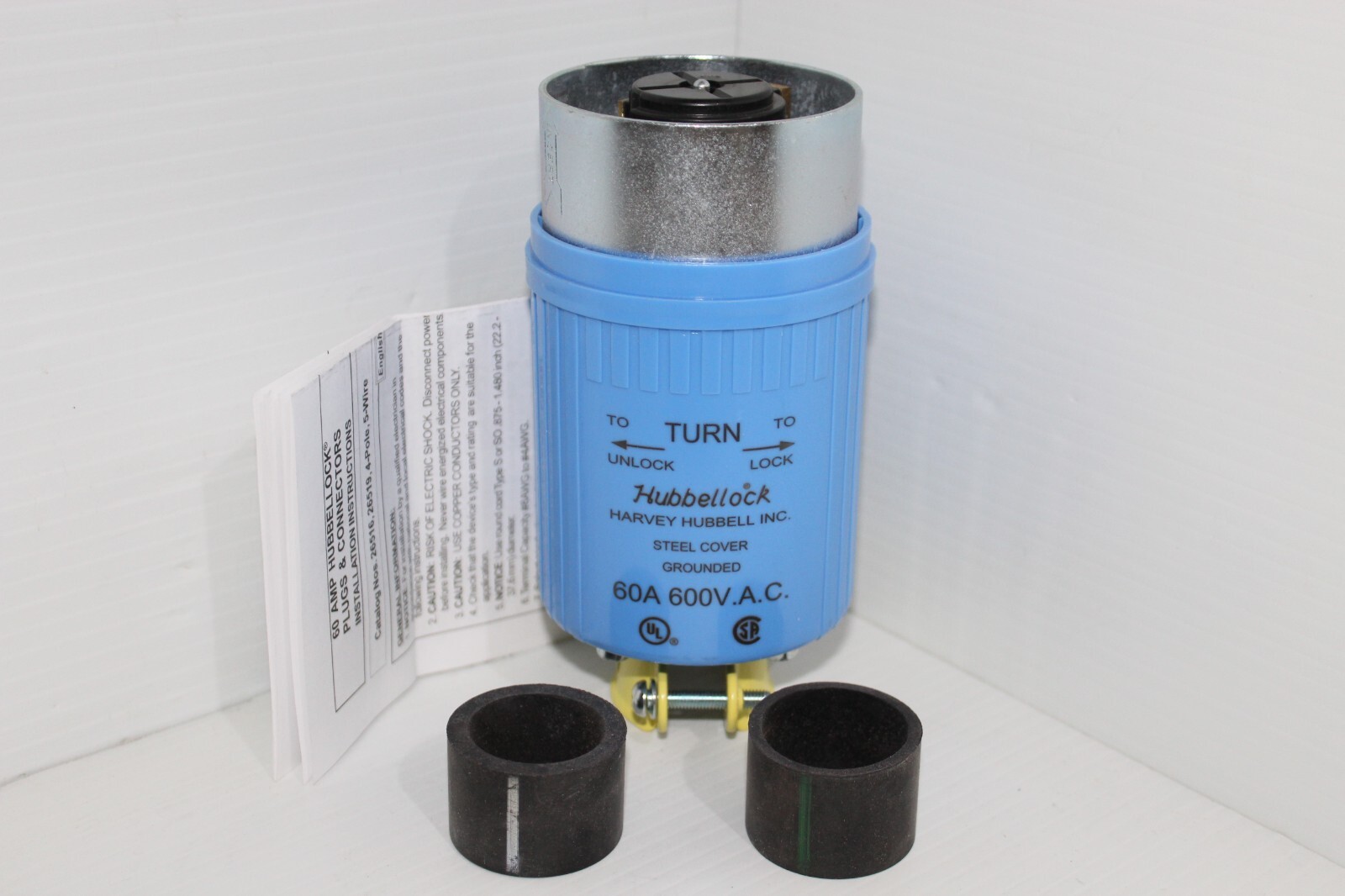 HUBBELL HBL26519 LOCK PLUG 60A 600VAC