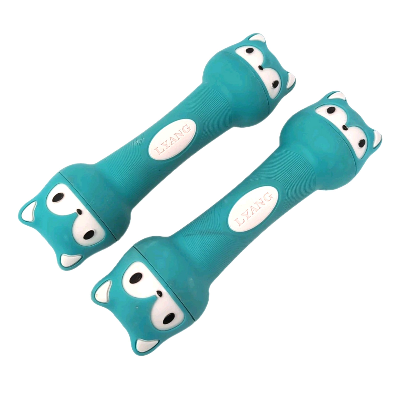 Dumbbell Hand Weights Adjustable up to 4.4 lb Each Set Of 2 Turquoise Cat Fox
