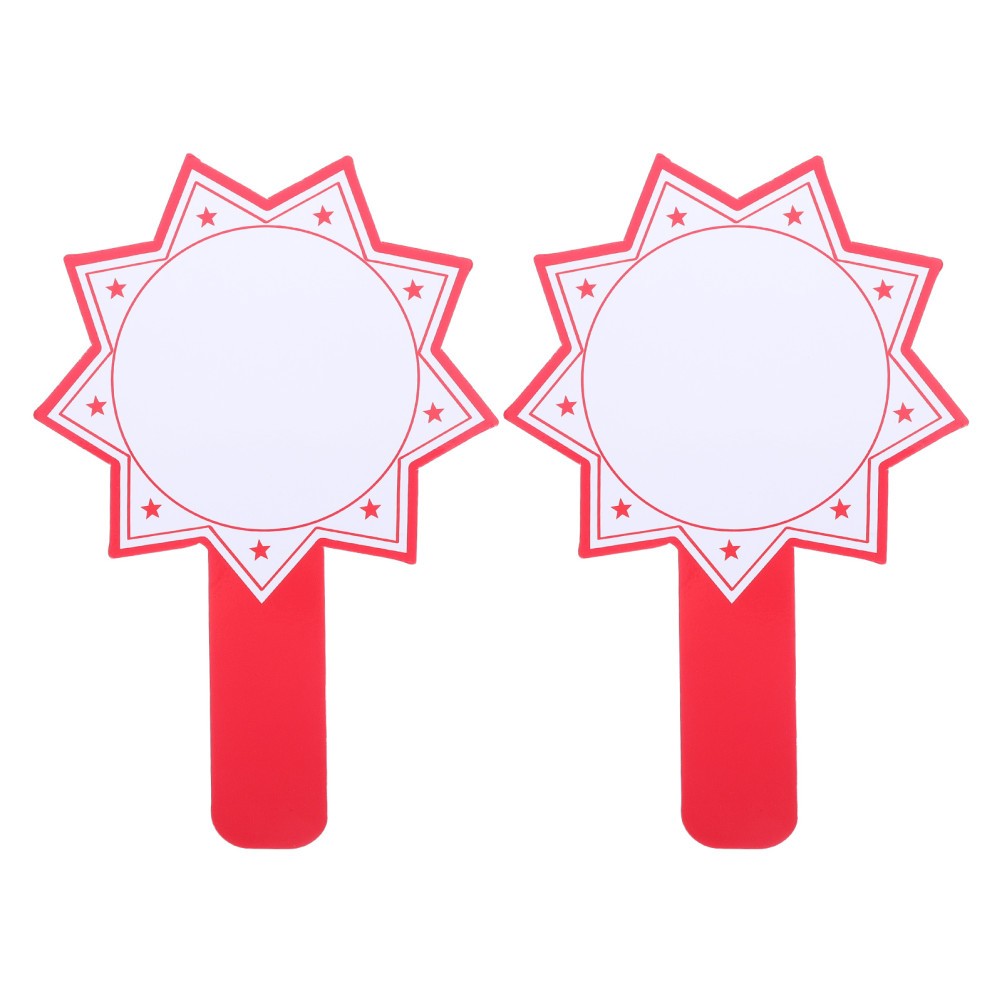 2pcs 12 X 8 Inch Dry Erase Answer Paddle | Handheld Single Sided Paddles Dry