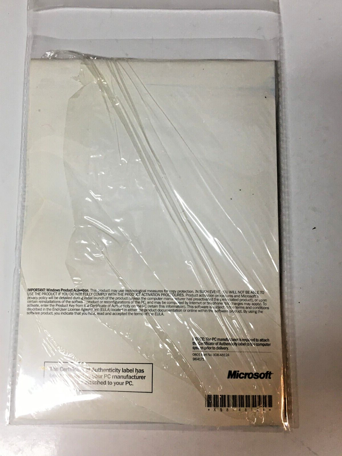Microsoft Windows XP Professional Version 2002 Start Here Booklet ONLY No Disc