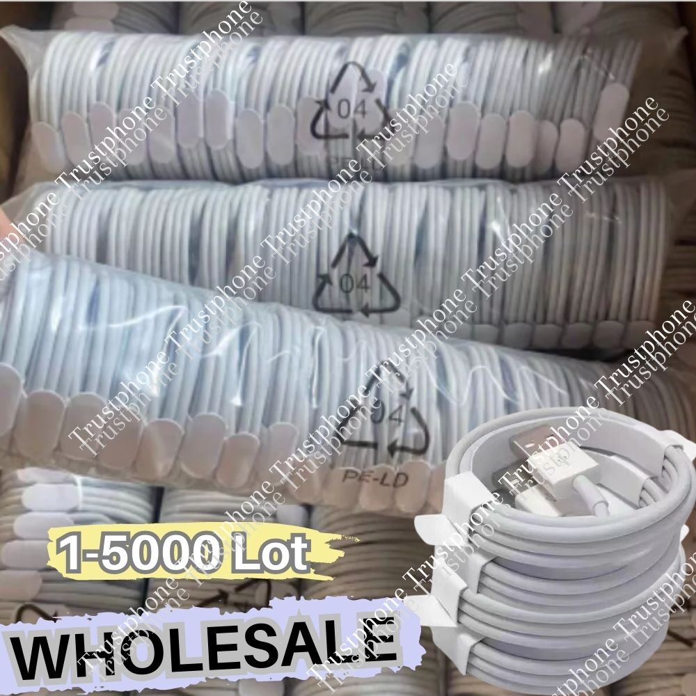 1-5000 Lot For Apple iPhone 5 6 7 8 X XR XS 11 12 13 14 USB Cable Charger Cord