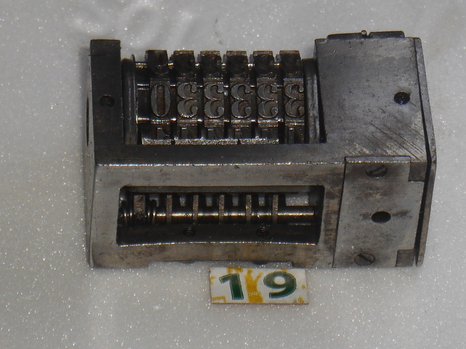 WETTER | letterpress numbering machine | 19