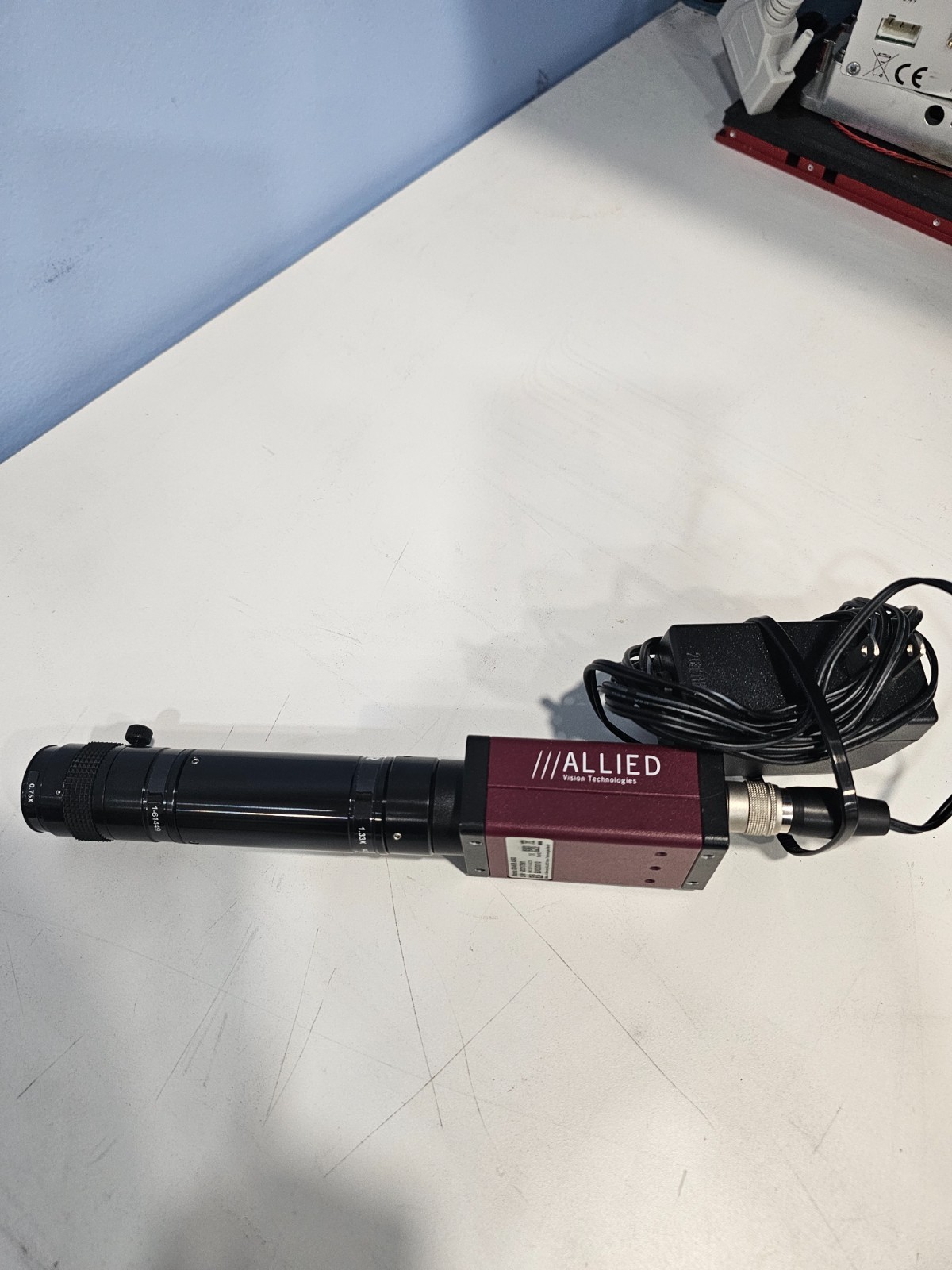Allied Manta G146B ASG Monochrome CCD Industrial Camera with Navitar 1.33x