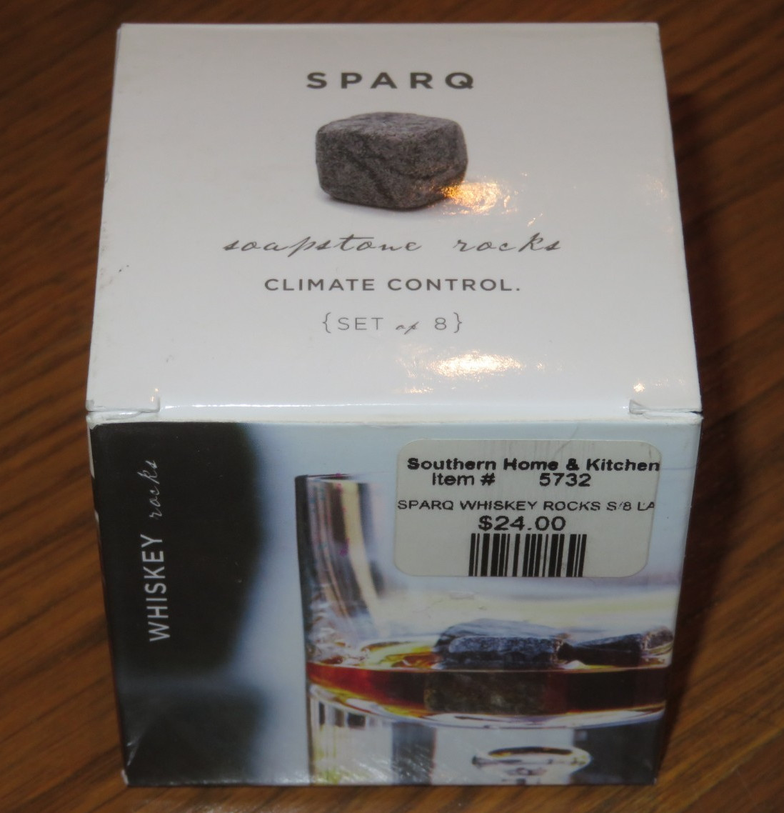 SPARQ Climate Control Freezer SOUPSTONE ROCKS Coffee Tea Wine Whiskey Set of 8