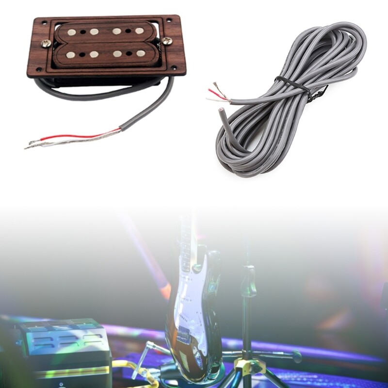 Pickup Cable 3 Conductor Guitar Shielded Wire for Noise Reduction Instrument