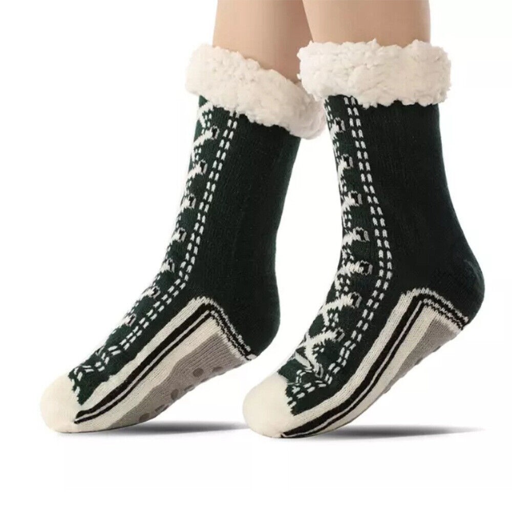 Slipper Socks With Non Slip Slipper 2025 Ultra-thick Cashmere Slipper Home Socks