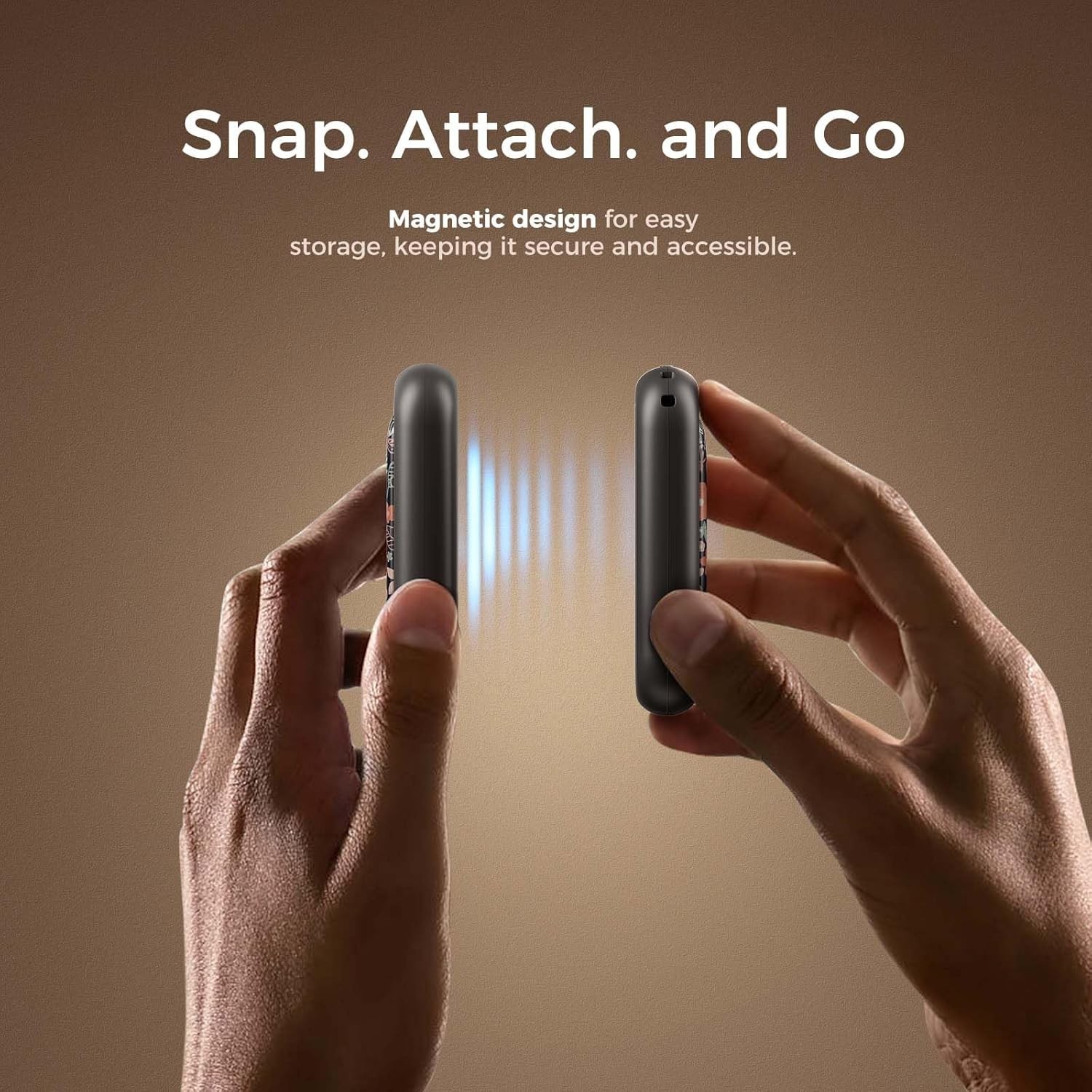 Magnetic Rechargeable Hand Warmers 2 Pack, Card-Style Electric AI Hand Warmer...