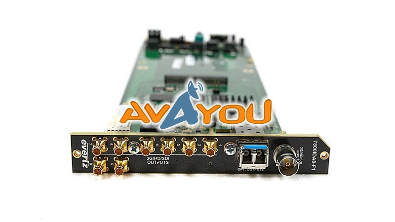 Evertz 7800IDA8-3G-F 3G/HD/SDI/ASI Intelligent 1x8 DA with Fiber Outputs +3RU