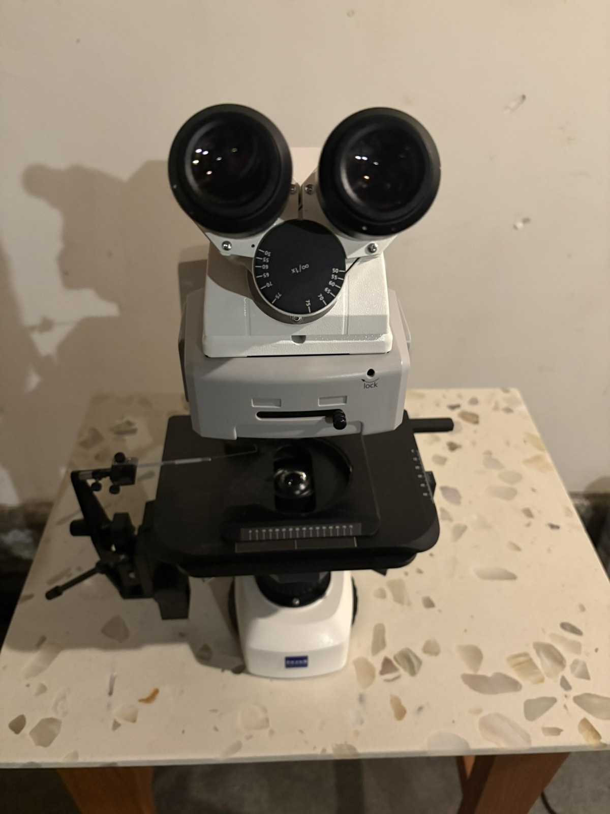 Zeiss AX10 Inverted Microscope - For Parts, includes 2 A-Plan objectives