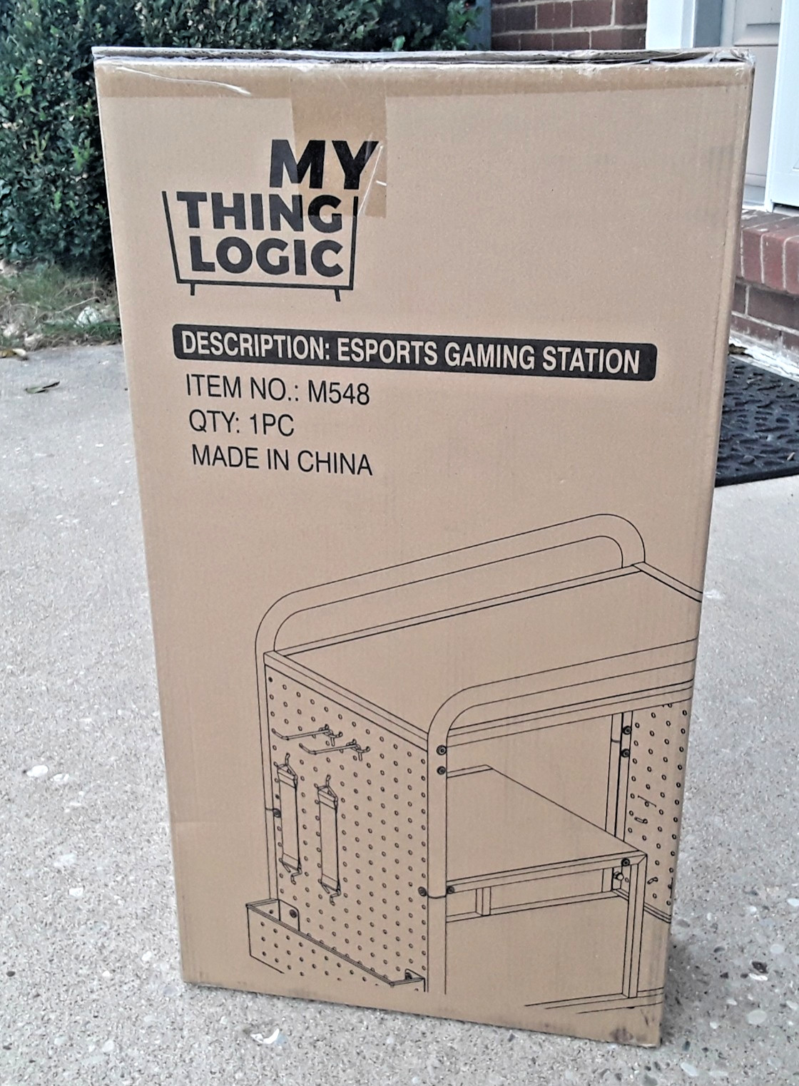 Mythinglogic Gaming Station Organizer Black Metal Console Game Storage Rack NEW