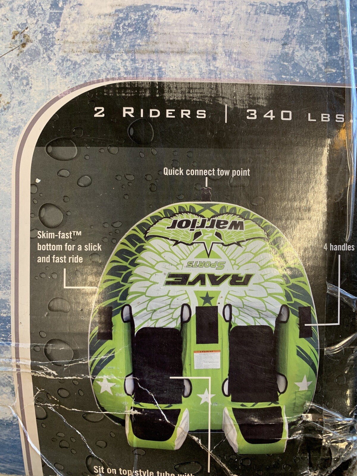 Towable RAVE Sports Warrior II NIB - Sealed - Ships SuperFast UPS