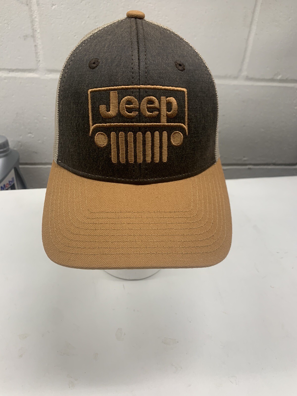 JEEP  BROWN AND GOLD  HAT