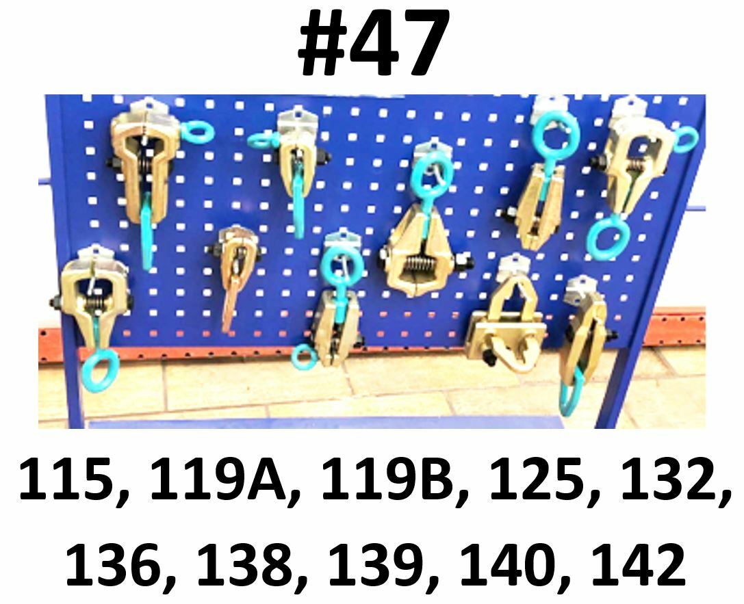SET#47 AUTO BODY FRAME MACHINE TOOLS HEAVY 10 PIECE CLAMPS MEGA