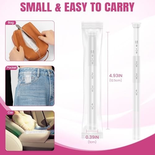 60 Pack Disposable Vaginal Applicators for Creams, Gels & Suppositories, Soft Ti