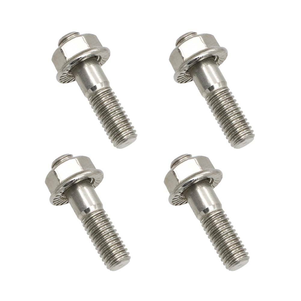 8X M8x35 Stainless Exhaust Studs Flange Nuts For Suzuki Honda Yamaha 92004-1249