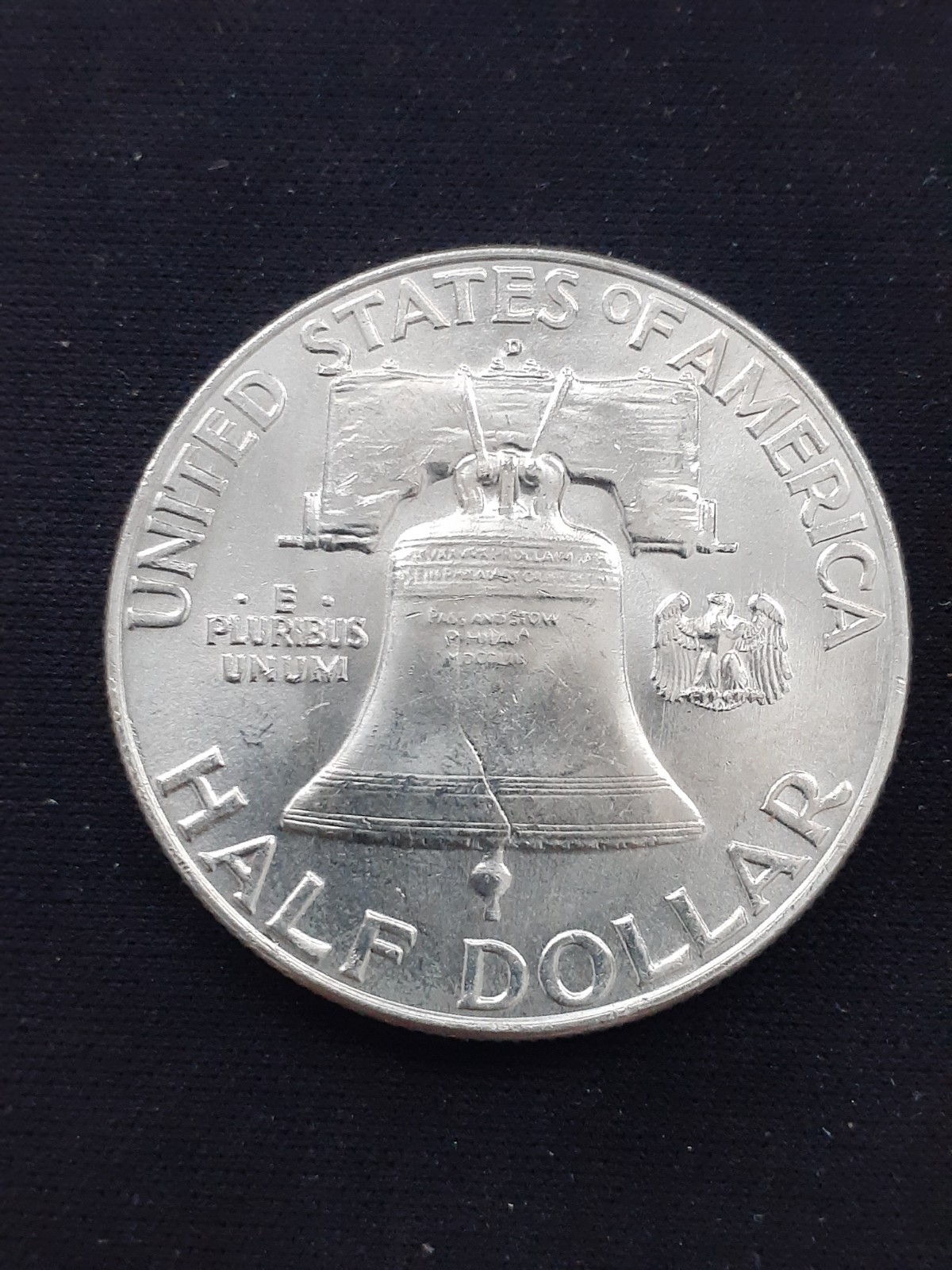 1951 D FRANKLIN HALF DOLLAR FULL BELL LINES UNC
