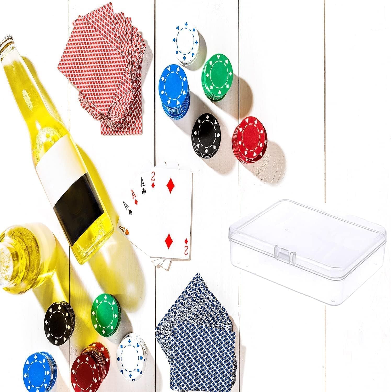 6 Pcs Mini Plastic Storage Containers Box with Lid, 3.5x2.4 Multicolor 1