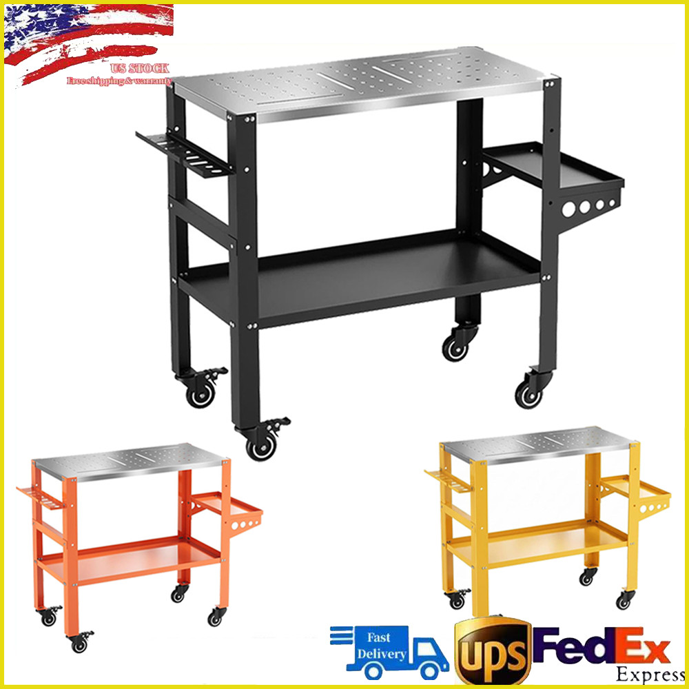 36"x18" Heavy Duty Welding Table Workbench ,1200 lbs Capacity Welding Table Cart