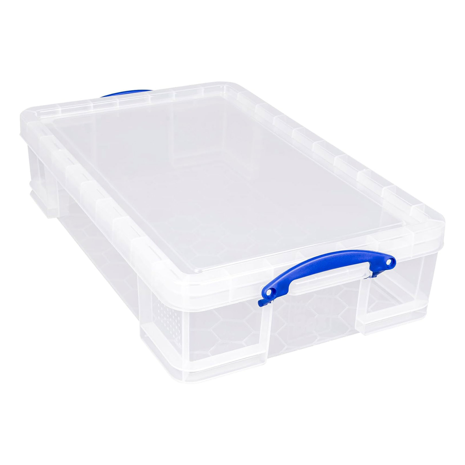Really Useful Box 33L Storage Container w/Snap Lid & Clip Lock Handle, 4 Pack