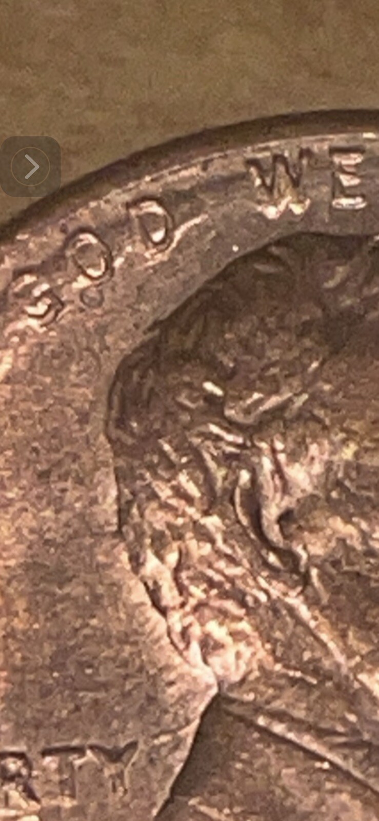 1987 Lincoln Memorial Broadstruck One Cent Circulated Coin with Errors