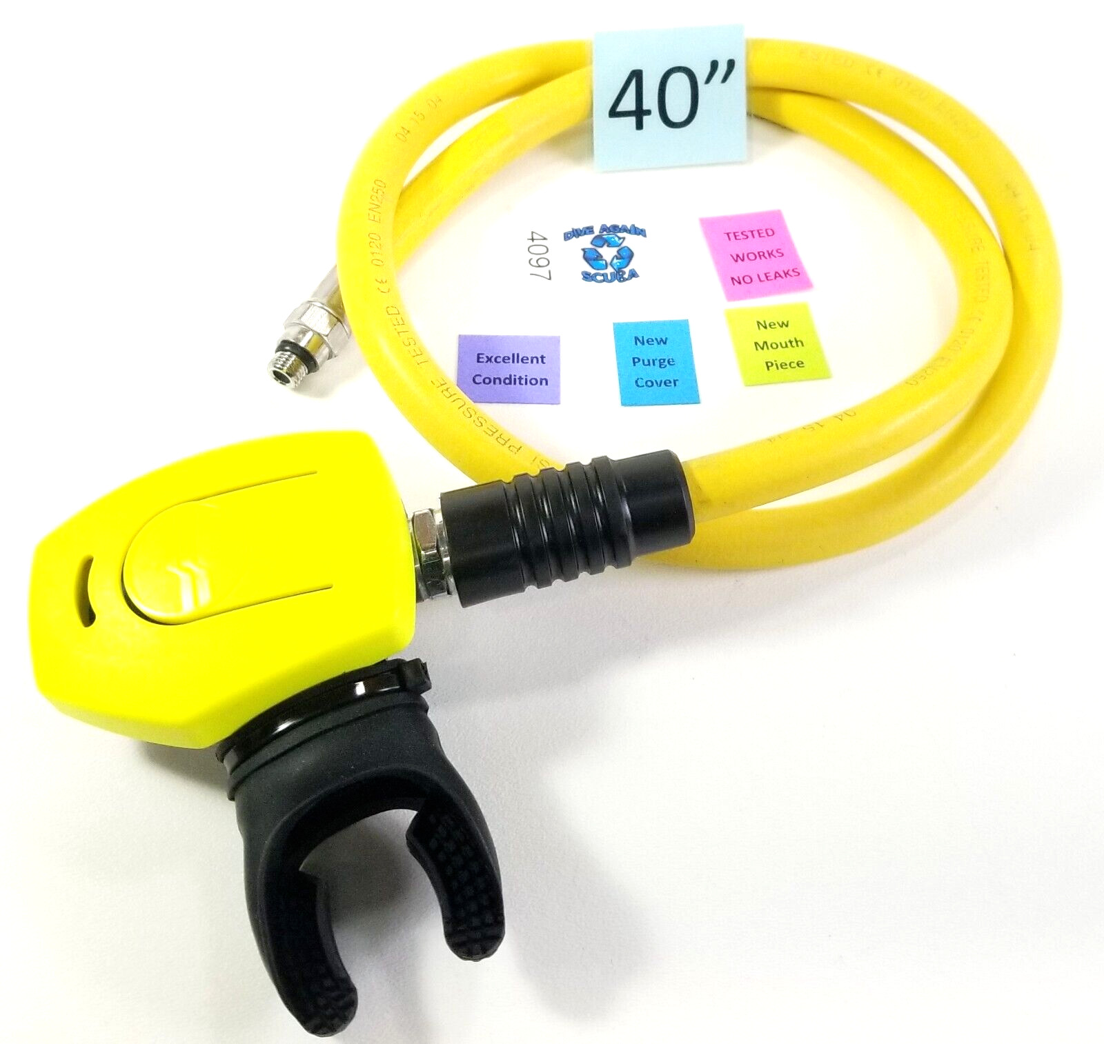 Sherwood Minimus Octo Second 2nd Stage Scuba Dive Regulator Yellow Octopus Slim