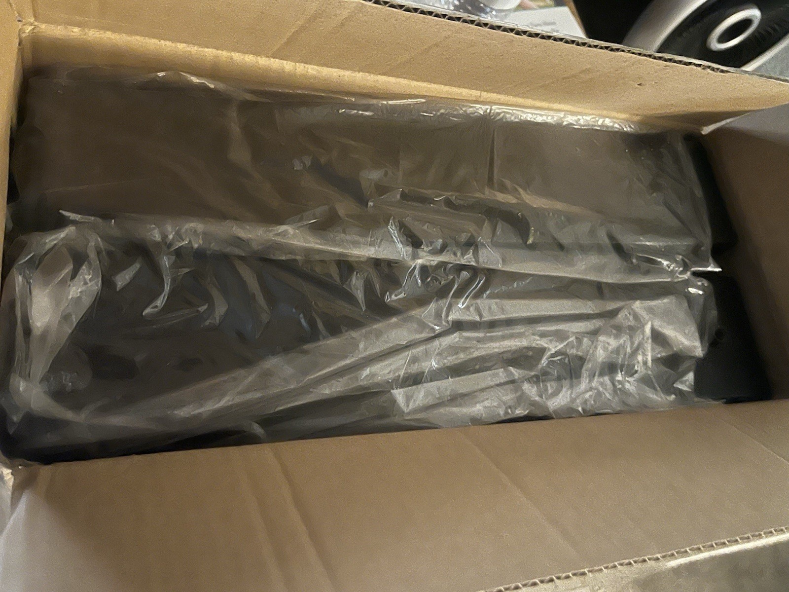 4 Pack Carbon, Steel Dorm, Bed Riser 3.1” Black Metal Bed Riser