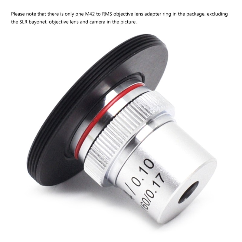 Microscope Objective Lens RMS Thread to M42 Micro Interface Adapter