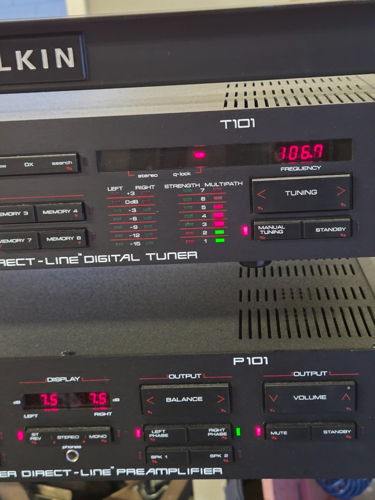 Vintage SAE Computer Direct-Line Stereo Equalizer Powers On