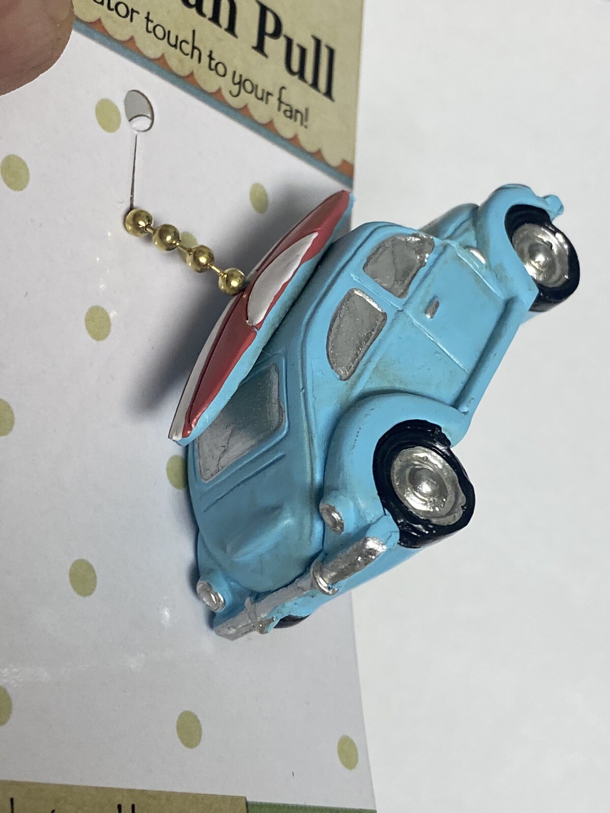 Clementine Design. VW Beetle/Bug Ceiling Fan Pull.