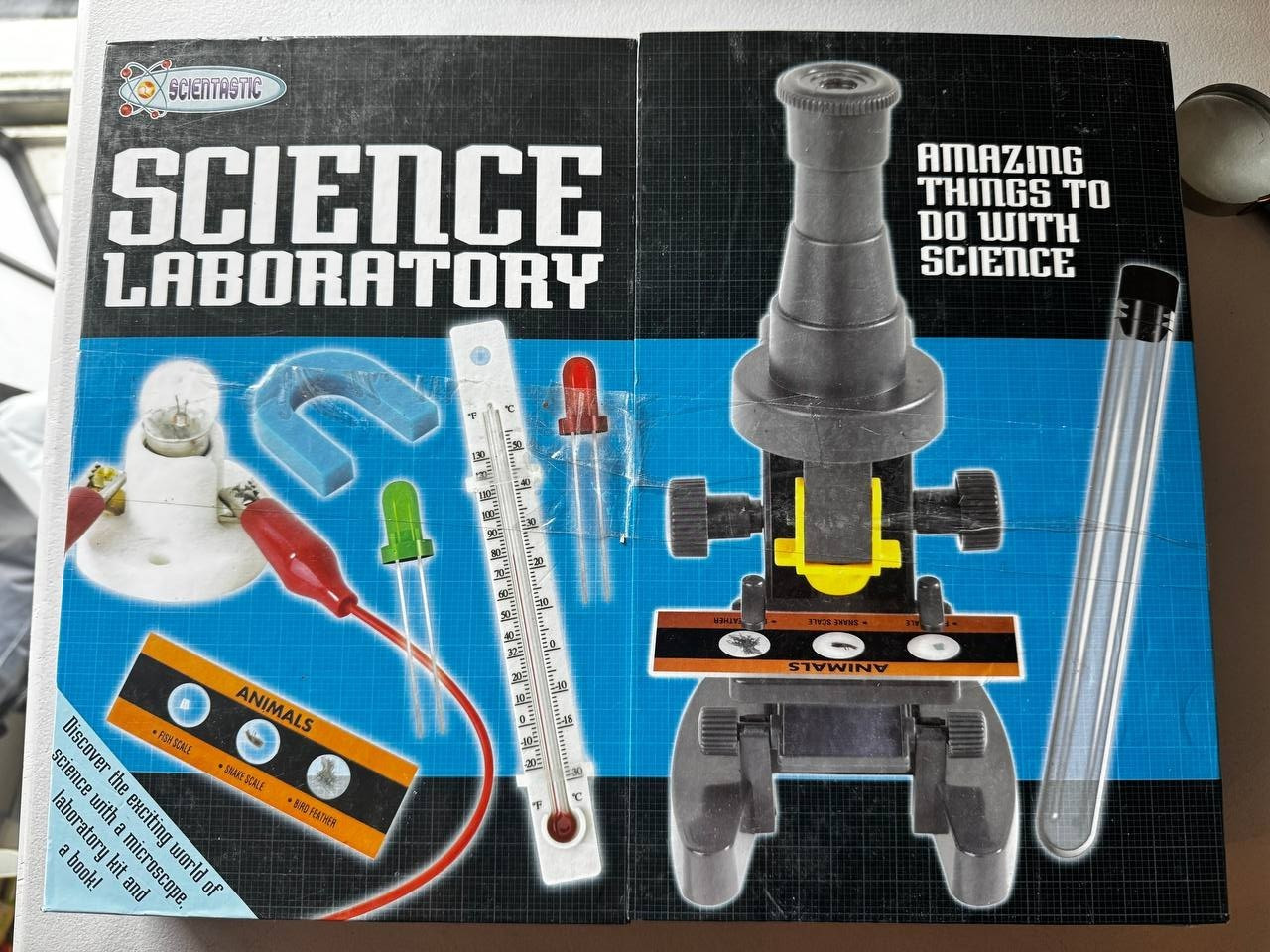 Scientastic Science Laboratory Microscope Kit Kids Educational STEM Science Set
