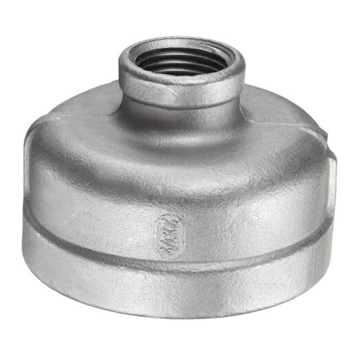 Reducing Coupling NPT Female Threaded 304 Stainless Steel Reducer 2" x 1/2"