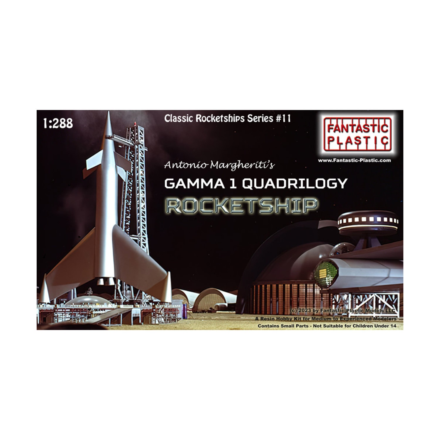 Fantastic Plastic Model Kit Gamma 1 Quadrilogy Rocketship New
