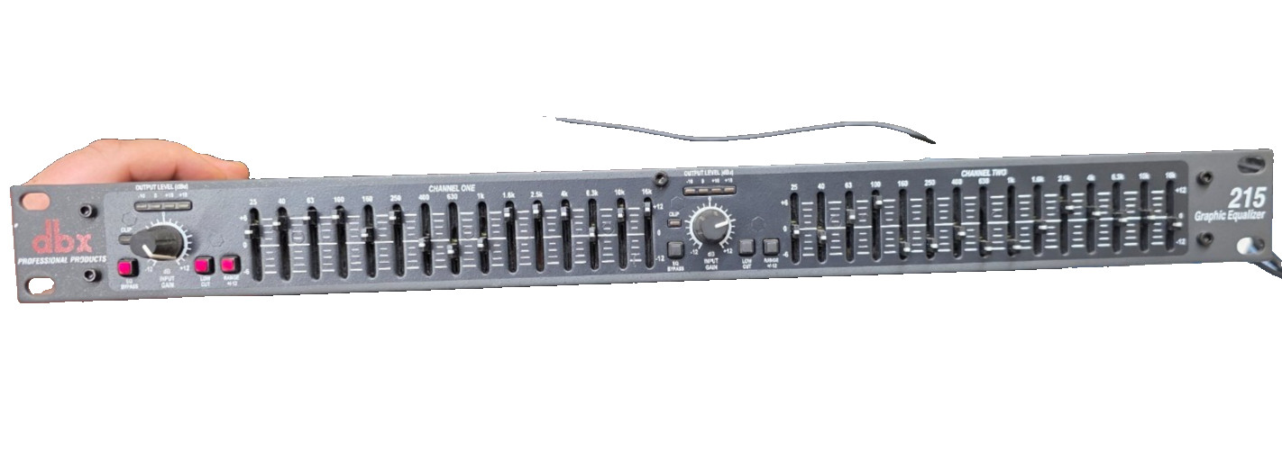 dbx 215 2-Channel Graphic Equalizer- Black