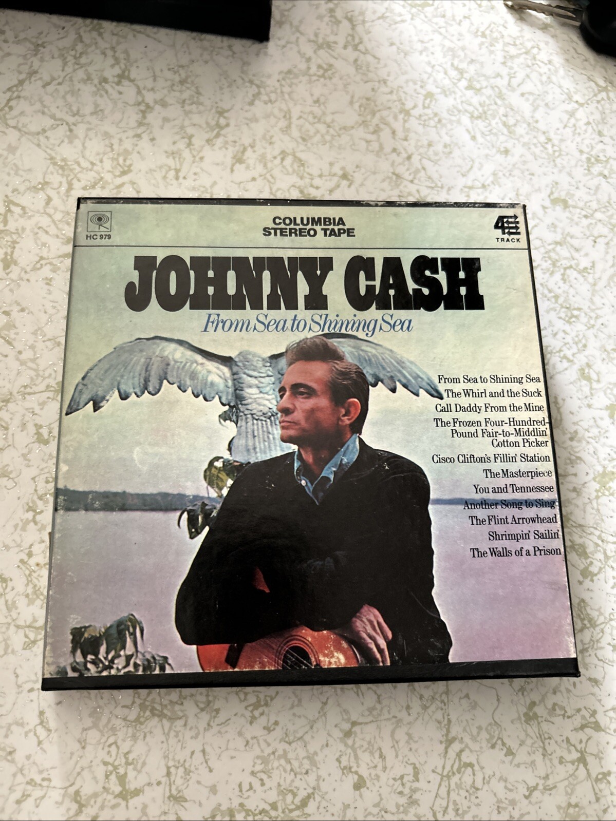 Johnny Cash From Sea To Shining Sea Columbia 4 Track 3 3/4 IPS Reel to Reel