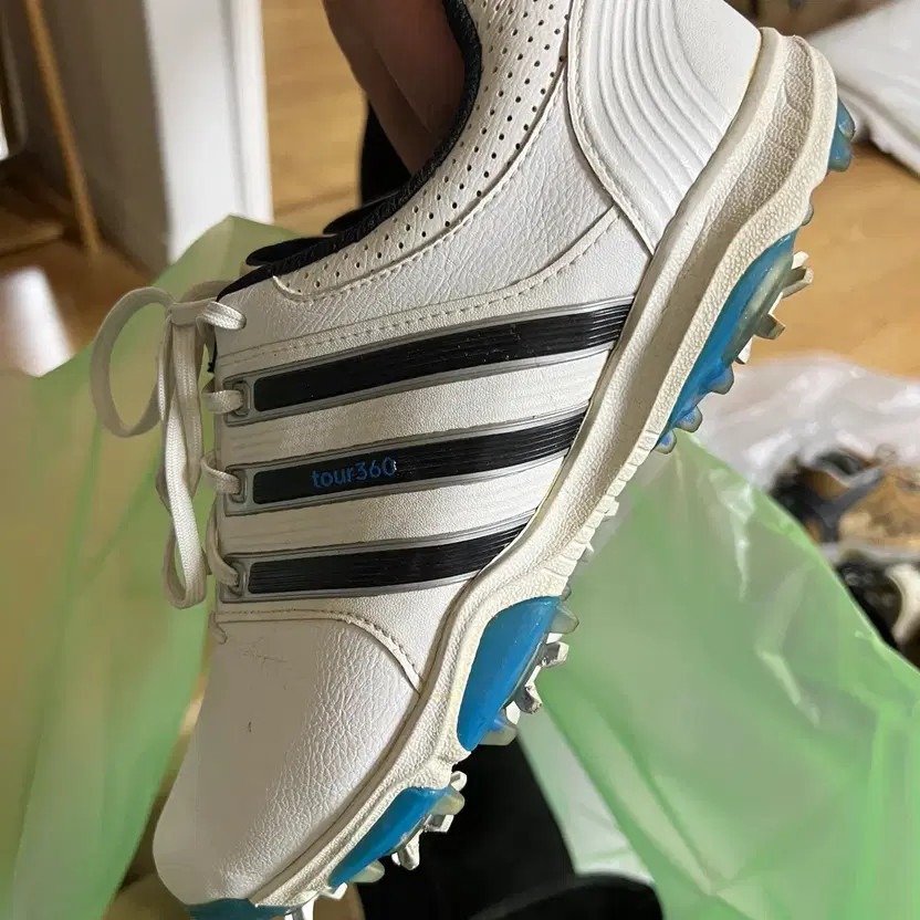 Adidas Tour360 White Golf Shoes 255-260