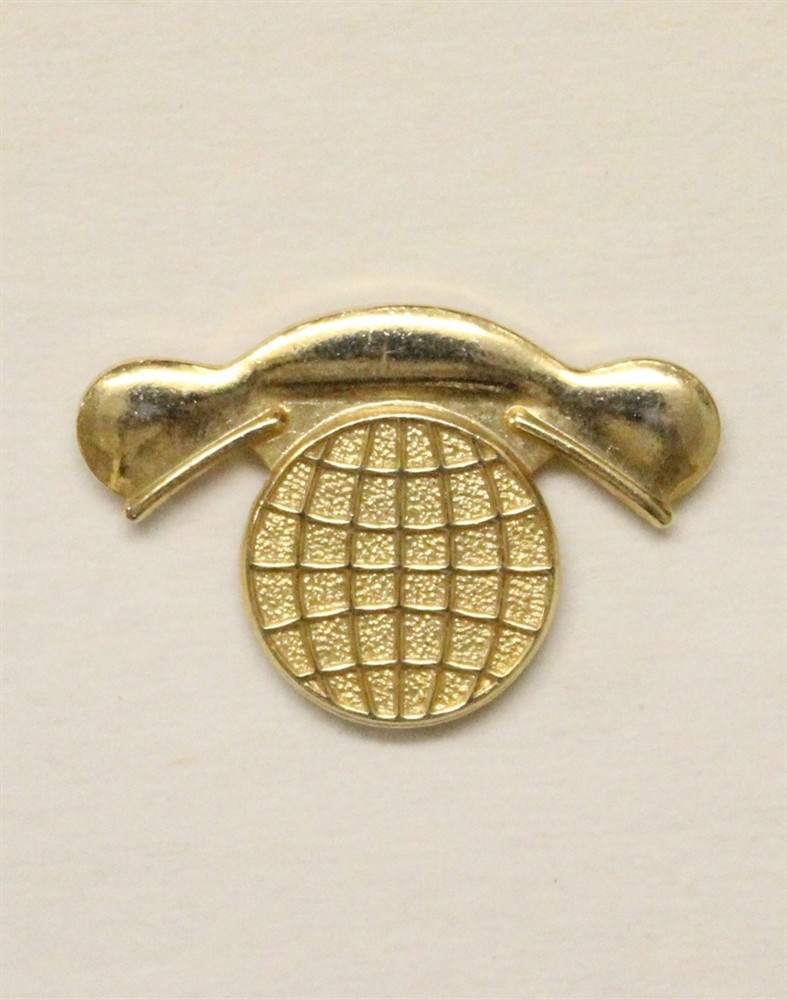 USN U.S. Navy Rate Pin 042: Interior Comm Electrician - gilt, c/b, GEMSCO