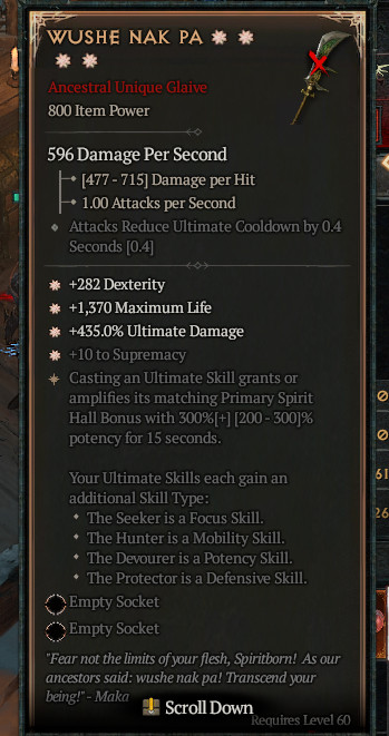 ☀️☀️☀️☀️DIABLO 4🔥SEASON 12🔥WUSHE NAK PA🔥4GA - MAX 300% ASPECT