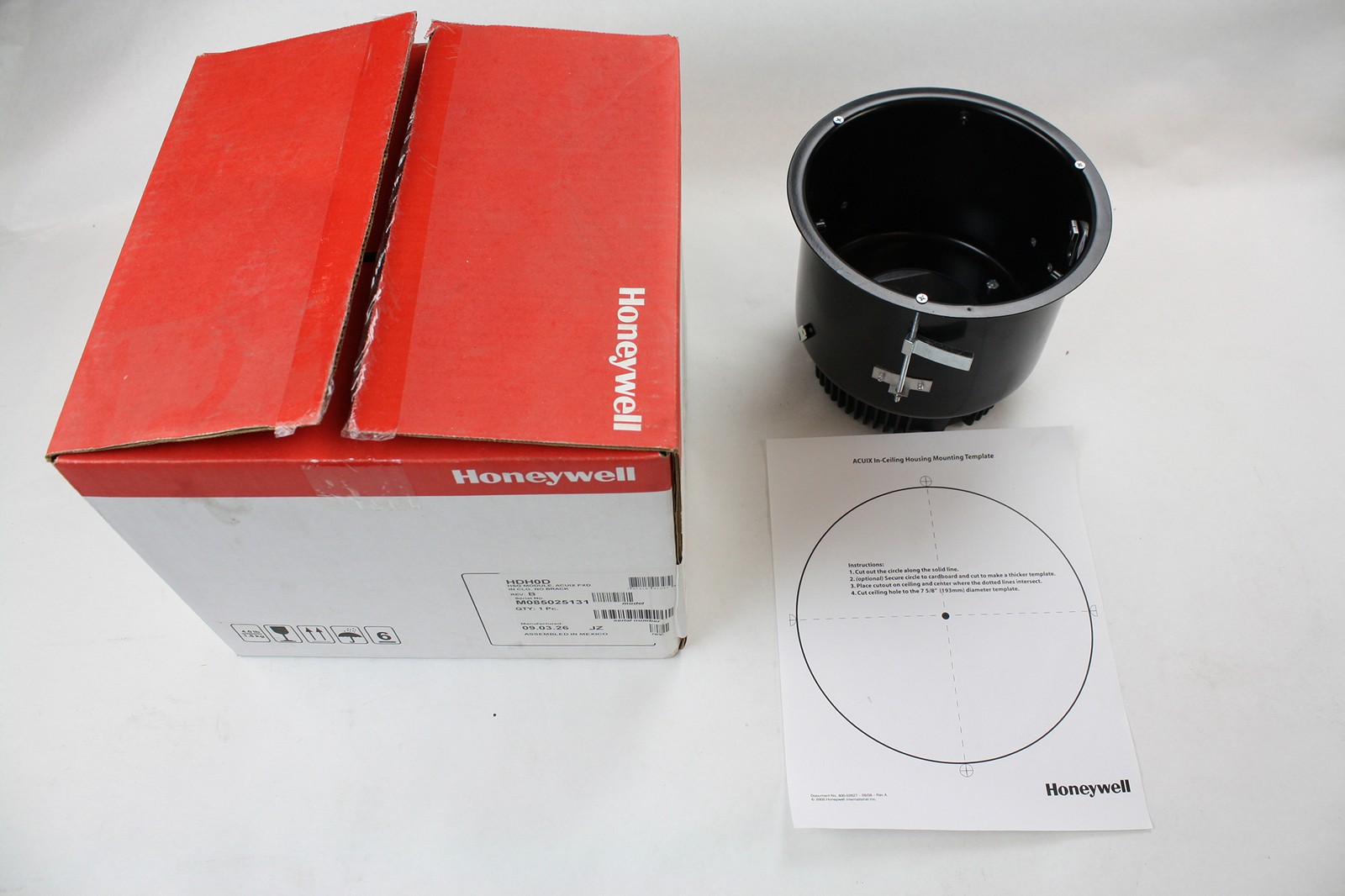 HONEYWELL HDH0D ACUIX FIXED DOME IN CEILING CAMERA MOUNTING HOUSING MODULE