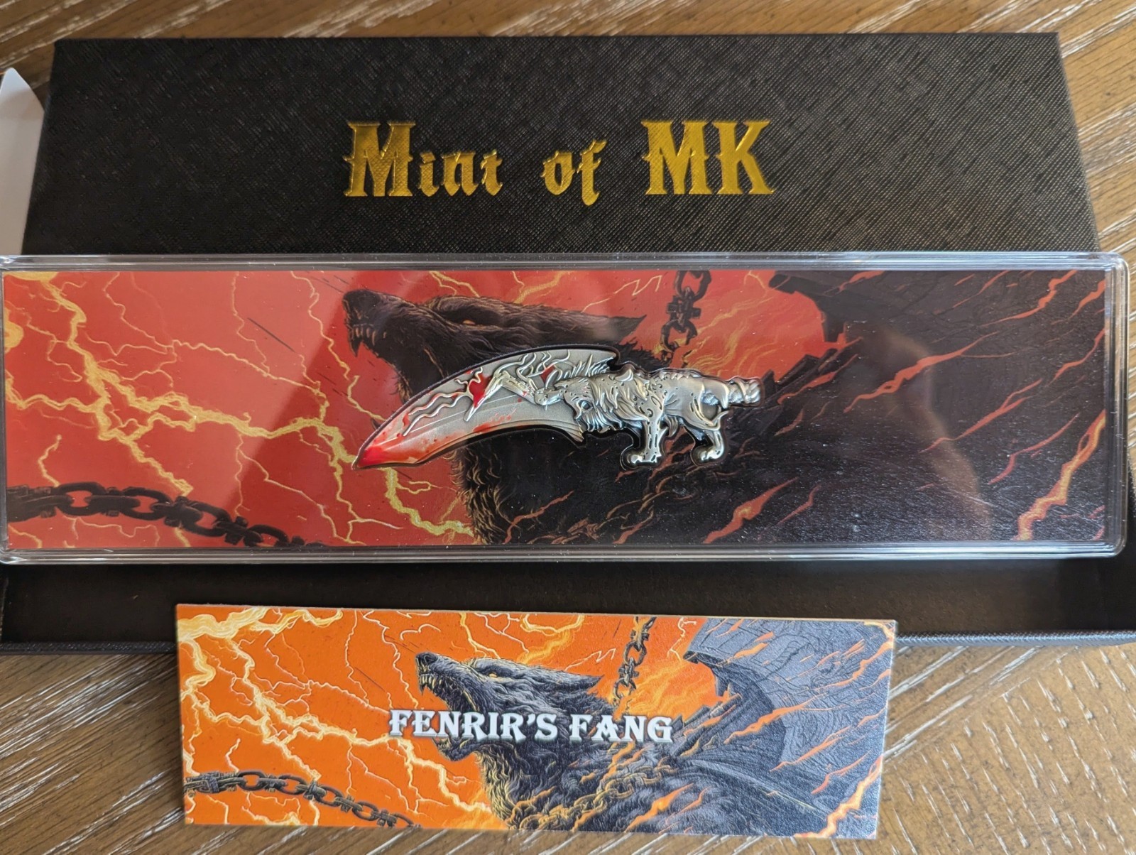 2025 MINT OF MK FENRIR’S FANG .999 2OZ 399 MINTAGE BEAUTIFUL UV ENAMELED COA