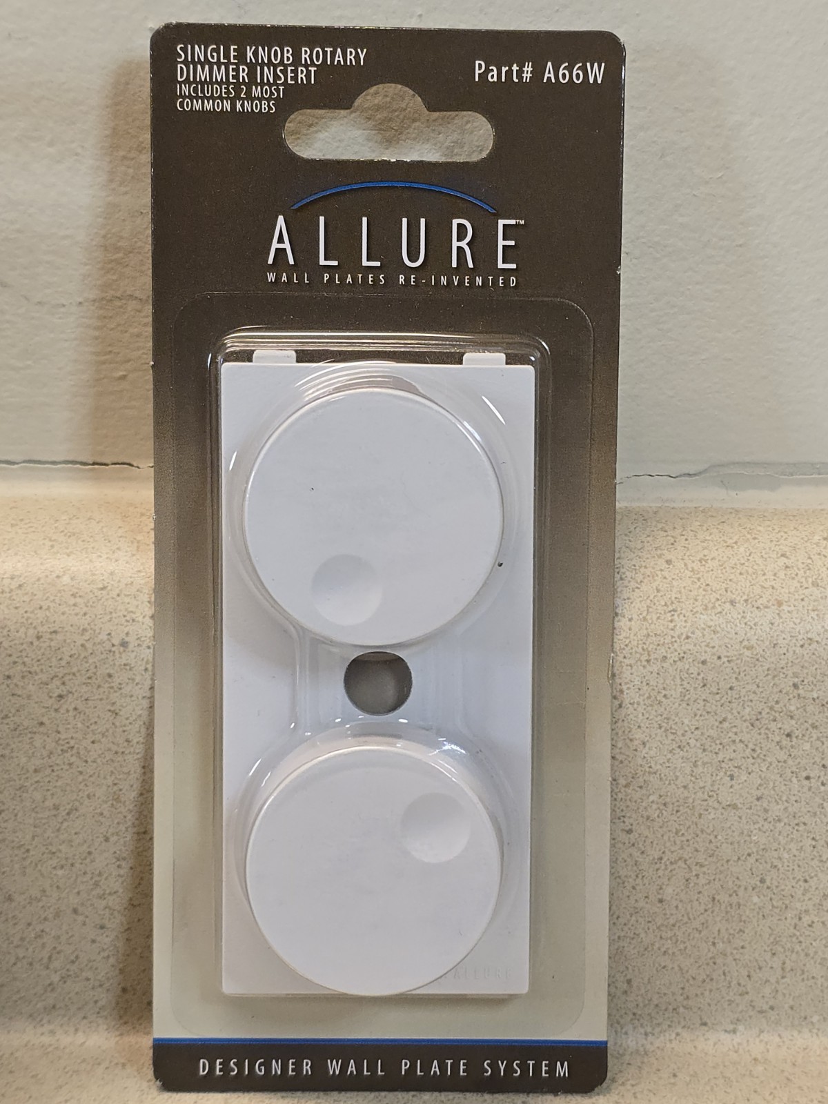 TayMac A66 White Allure Knob Dimmer 3 Pack
