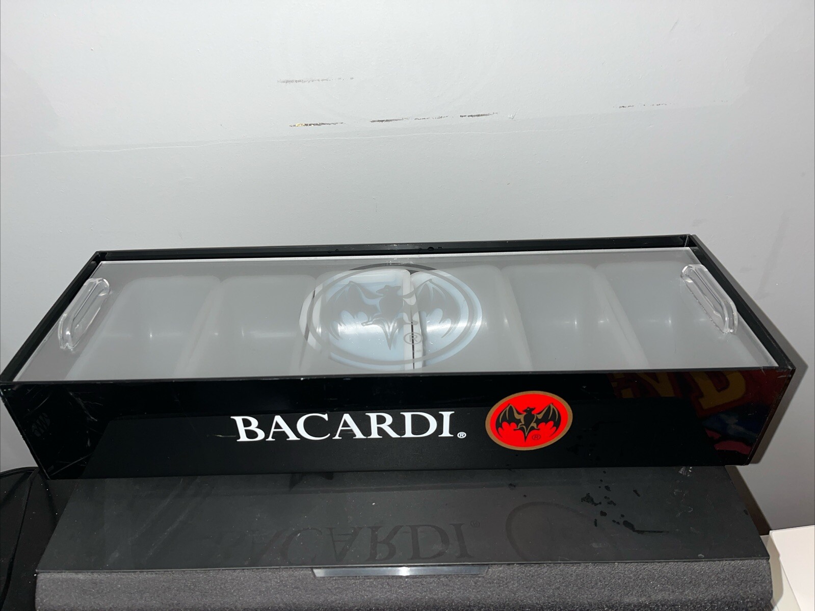 Bacardi Vintage Condiment Bar Tray Caddy 6 Compartments Garnish Station Fruit