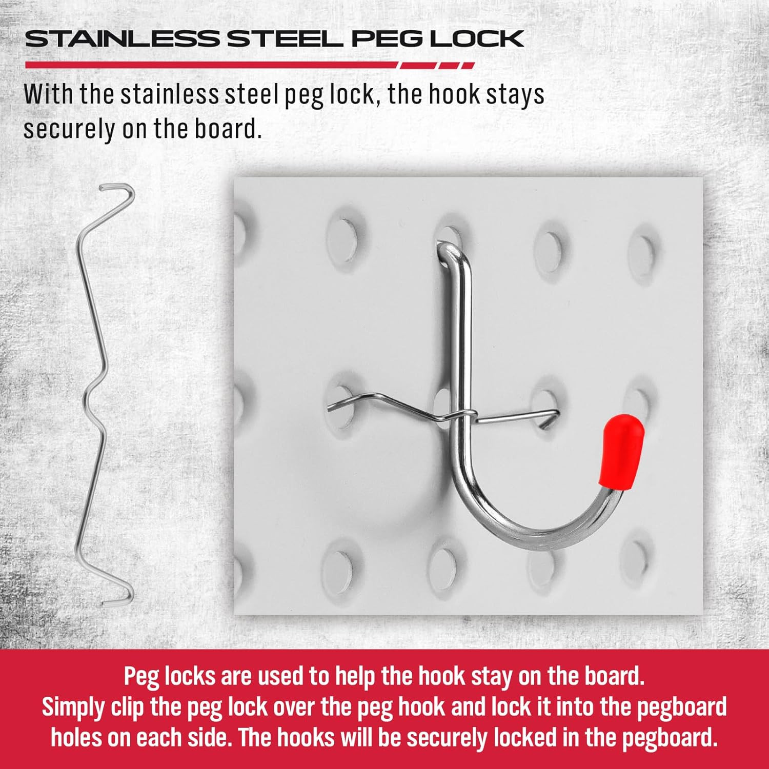 Ultimate 121-Piece Pegboard Hooks Set, Pegboard Accessories with Metal Hooks,...